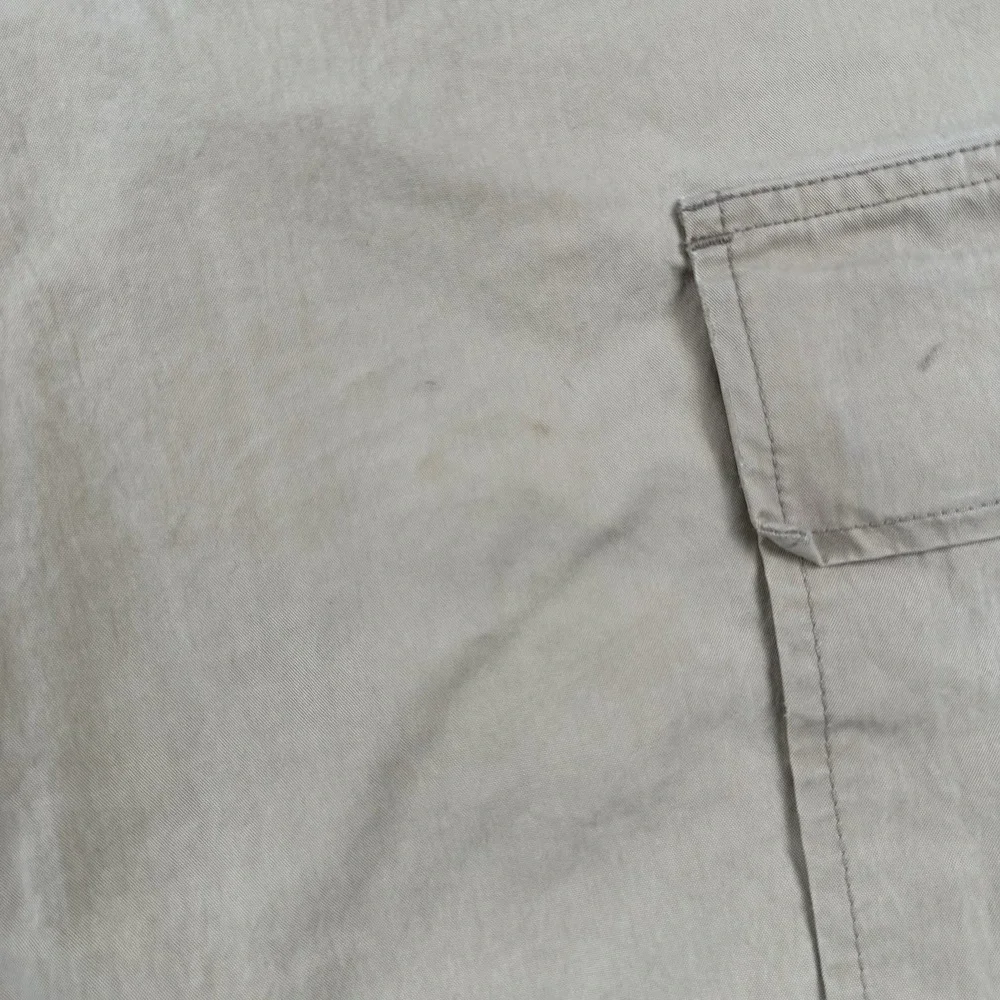 Y2K Aeropostale Baggy Cargo Pants Men's Large Beige Convertible Zip Off Wide Leg - Picture 3 of 16